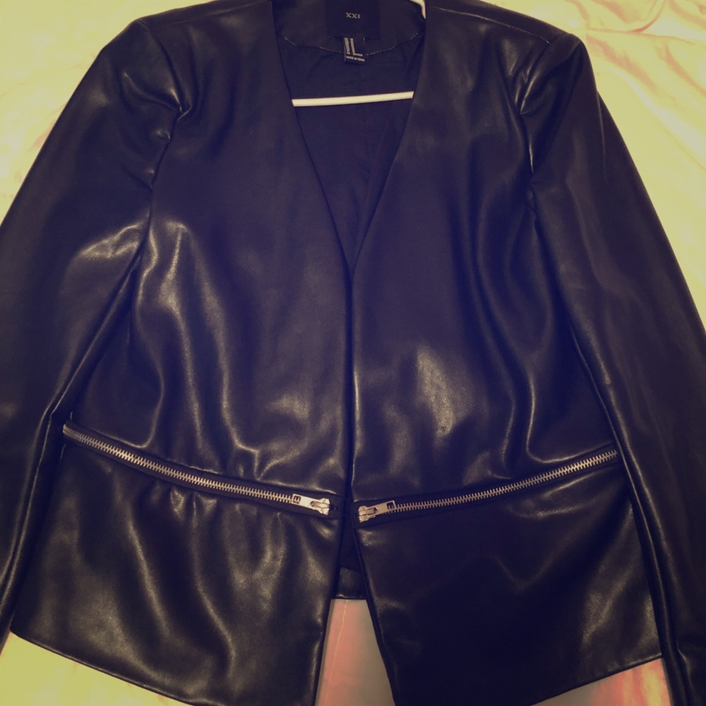 Faux Leather Jacket